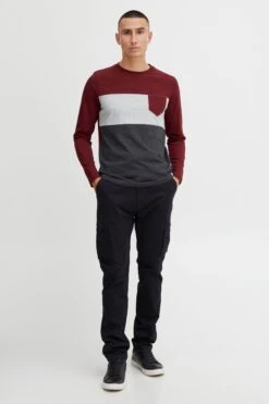 Indicode Jeans Longsleeves Shirt Matheo Heren Rood -Herenkleding Winkel 6185d6517fa788428e688504ccf36738