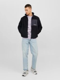 Jack & Jones Fleece Jassen Fleece Jas Vesterbro Heren Zwart -Herenkleding Winkel 626b0c135948ed66e0a027ce57f294e4
