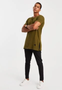 T-shirts Shirt Heren Kaki -Herenkleding Winkel 6337fa18bc03a4cd8a7fb4a2cd28516f