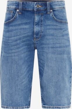 S.Oliver Denim Shorts Slimfit Jeans Heren Blauw