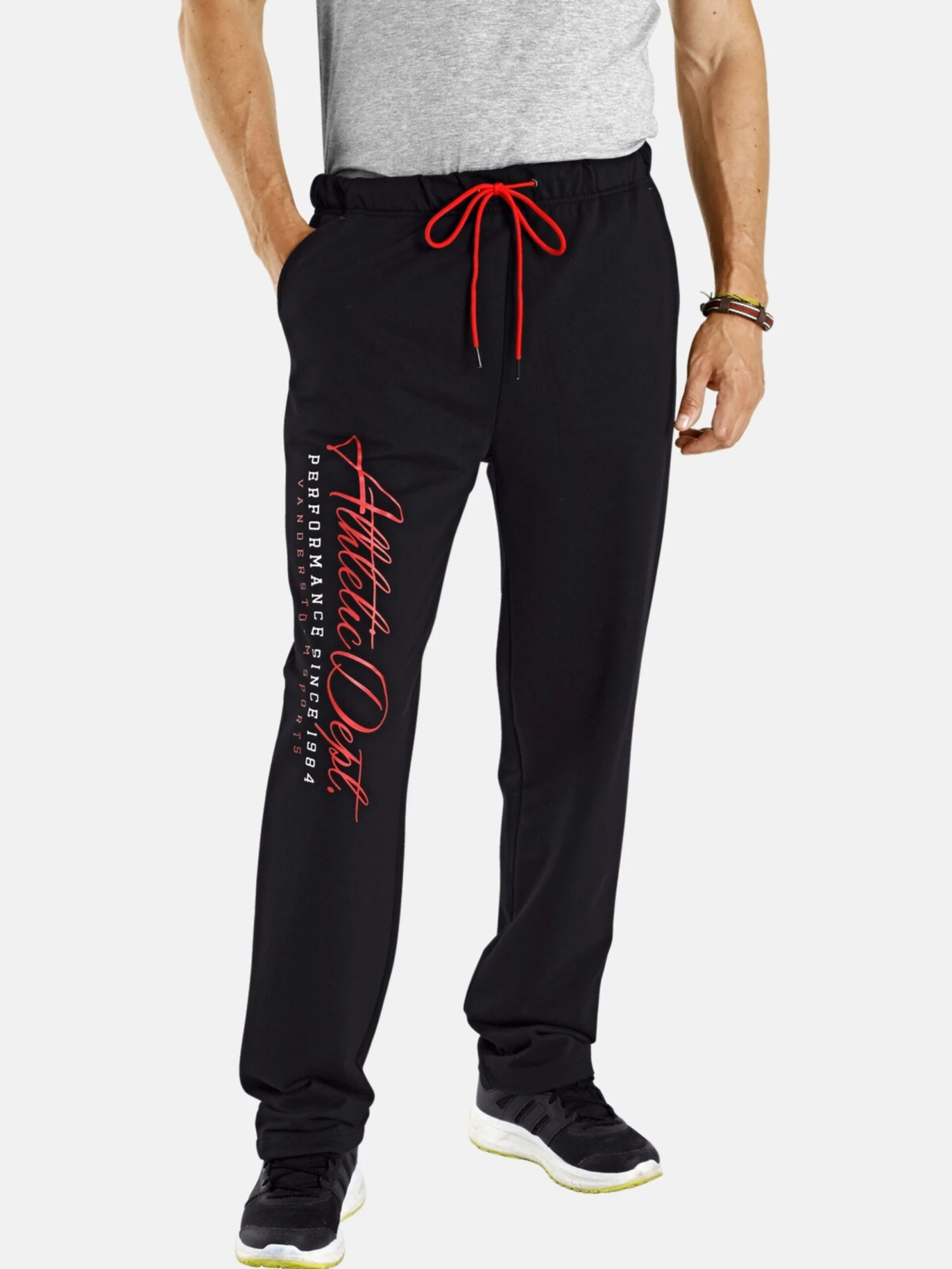 Sweatpants Regular Broek Bjan Heren Zwart 2 Sweatpants Regular Broek Bjan Heren Zwart - Afbeelding 2