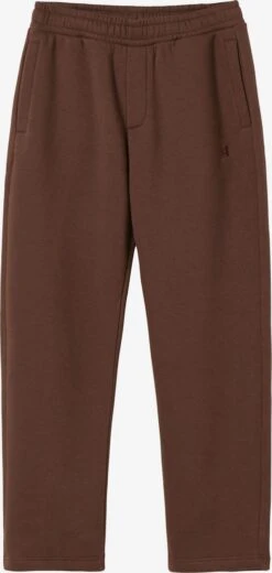 BERSHKA Sweatpants Regular Broek Heren Chocoladebruin