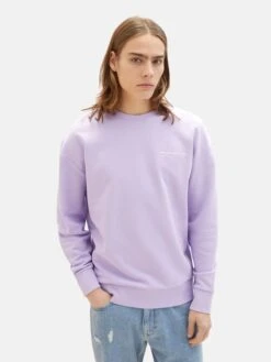 TOM TAILOR Denim Sweatshirts Sweatshirt Heren Lichtlila -Herenkleding Winkel 72889fcfbc7b4c8eeed9b2b0b1c8c8e3