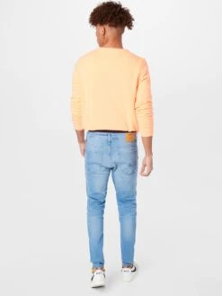Jack & Jones Jeans Slimfit Jeans Pete Heren Blauw -Herenkleding Winkel 746e3faf0c001b531c1d288adbf29745