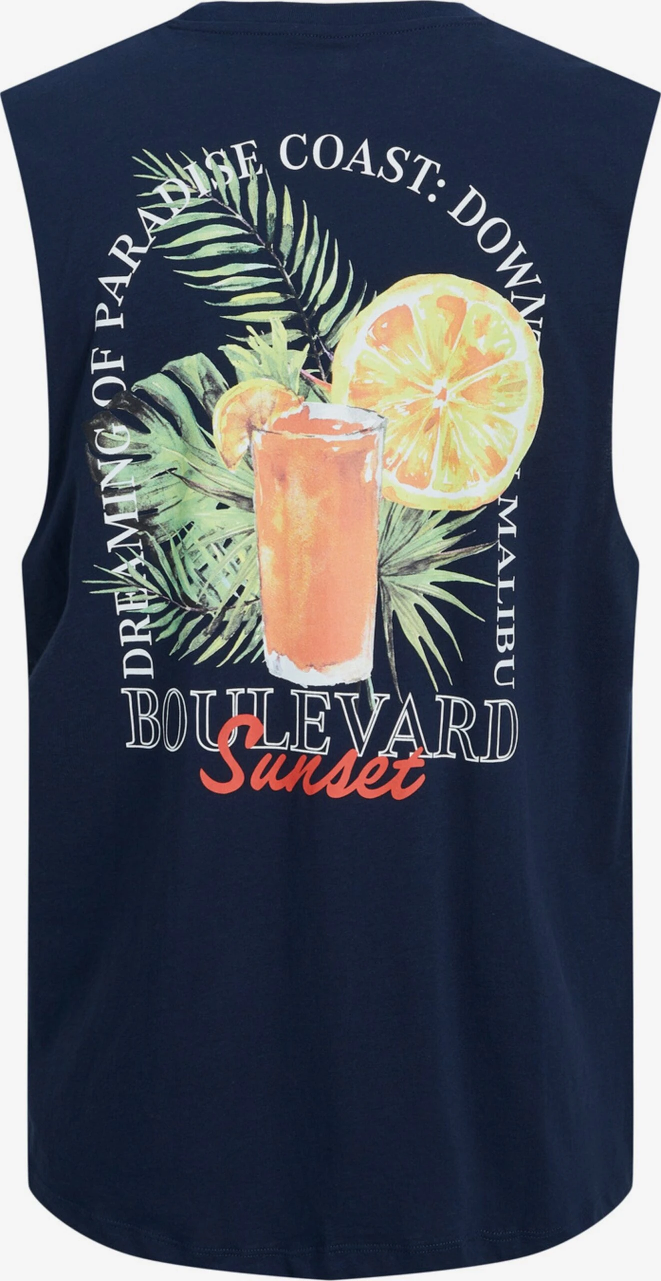 Jack & Jones Tanktops Shirt Heren Navy 2 Jack & Jones Tanktops Shirt Heren Navy - Afbeelding 2