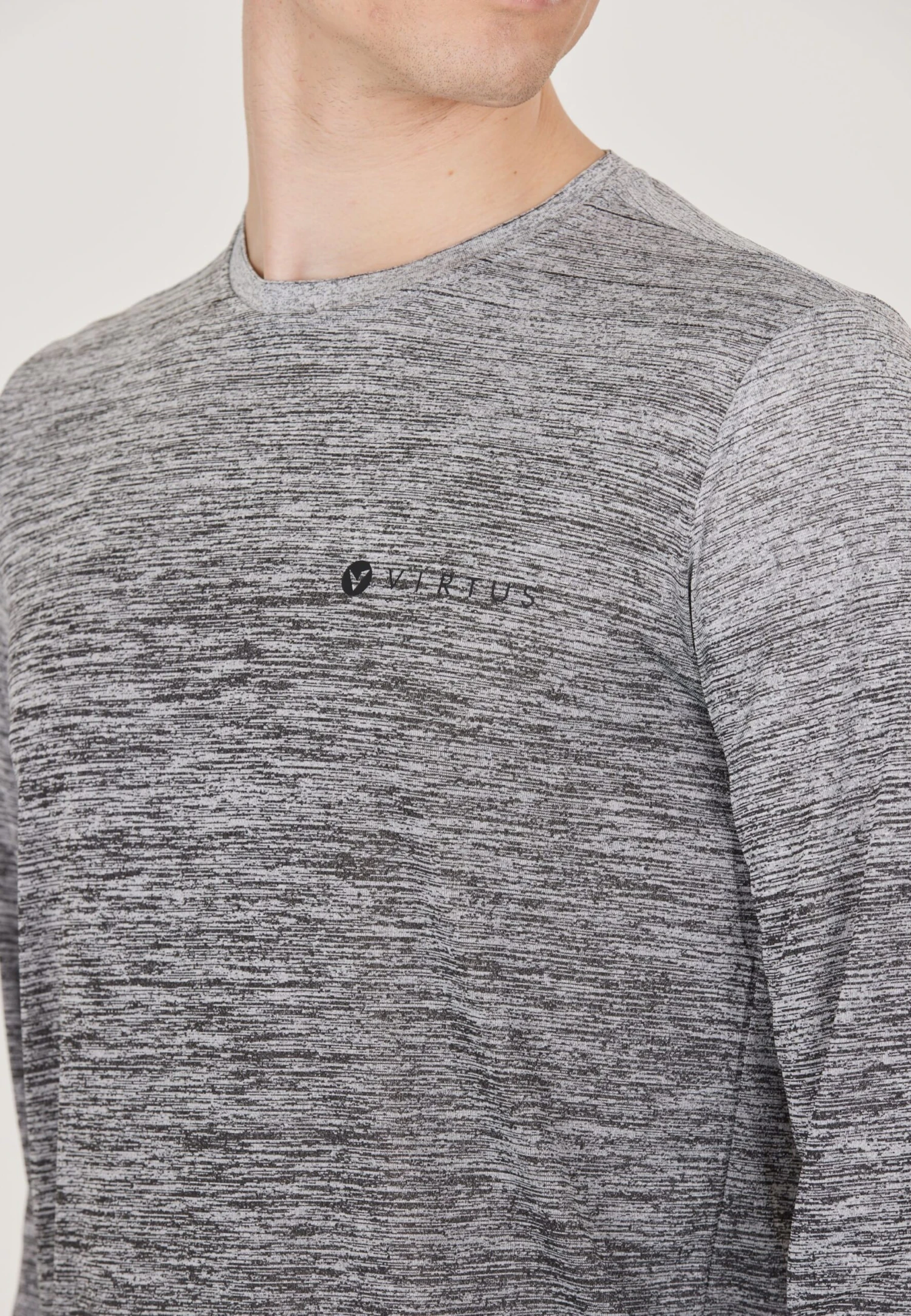 Virtus Longsleeves Shirt Obelia Heren Zwart 6 Virtus Longsleeves Shirt Obelia Heren Zwart - Afbeelding 6