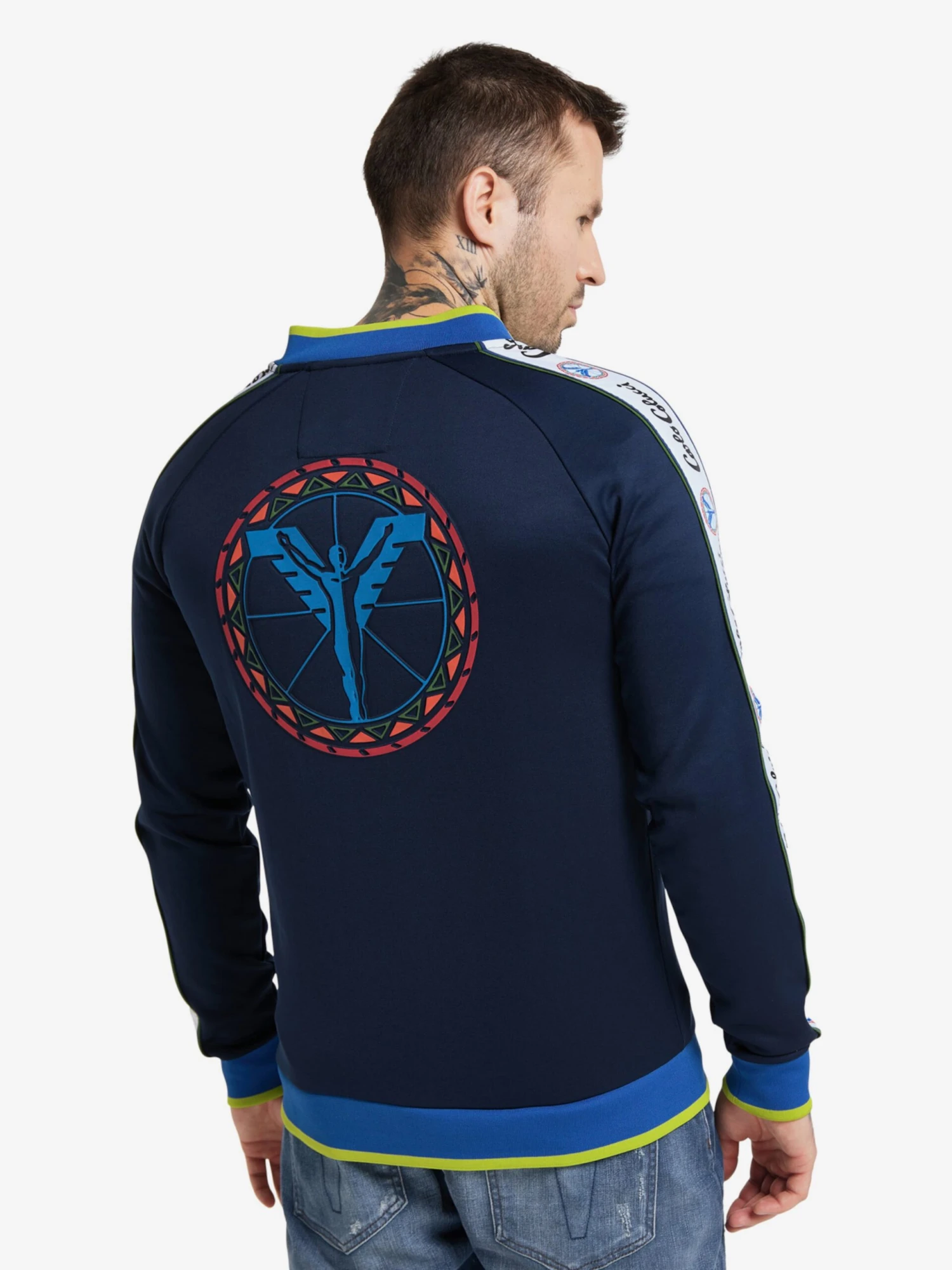 CARLO COLUCCI Sweatvesten Sweatvest Casaccia Heren Navy 3 CARLO COLUCCI Sweatvesten Sweatvest Casaccia Heren Navy - Afbeelding 3