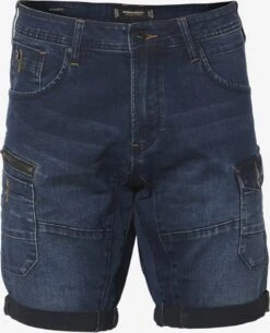 Koroshi Denim Shorts Regular Jeans Heren Donkerblauw