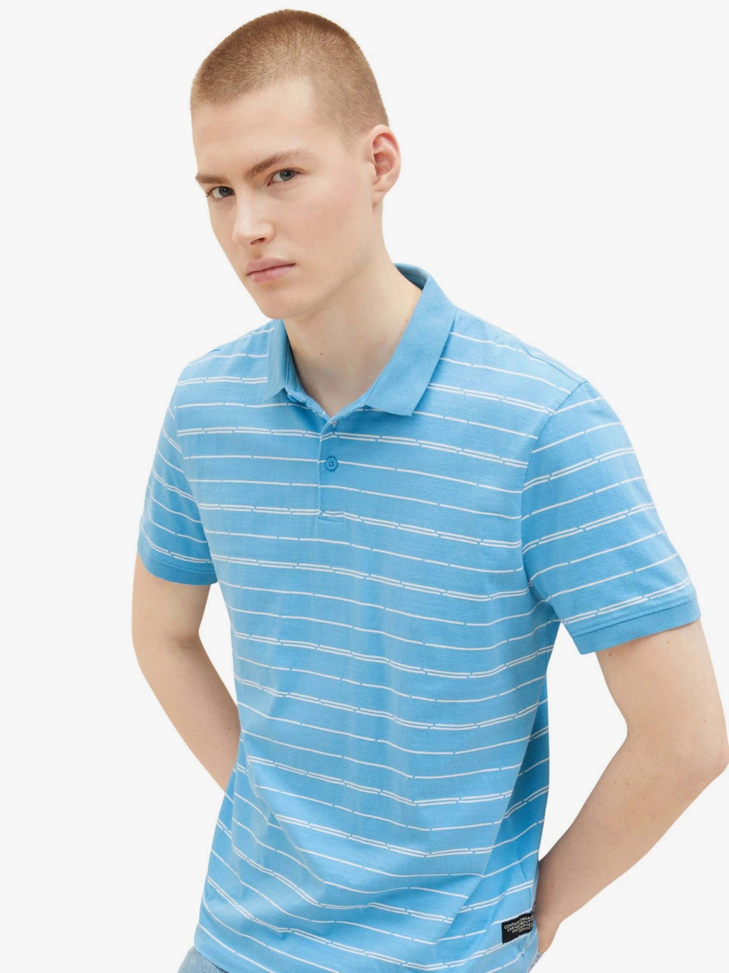 TOM TAILOR Denim Polos Shirt Heren Lichtblauw 6 TOM TAILOR Denim Polos Shirt Heren Lichtblauw - Afbeelding 6