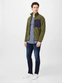 Blend Fleece Jassen Fleece Jas Heren Olijfgroen -Herenkleding Winkel 812091c1e69cf0c1ef067e031c8c9598
