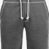 Solid Sweat Shorts Regular Broek Toljan Heren Grijs