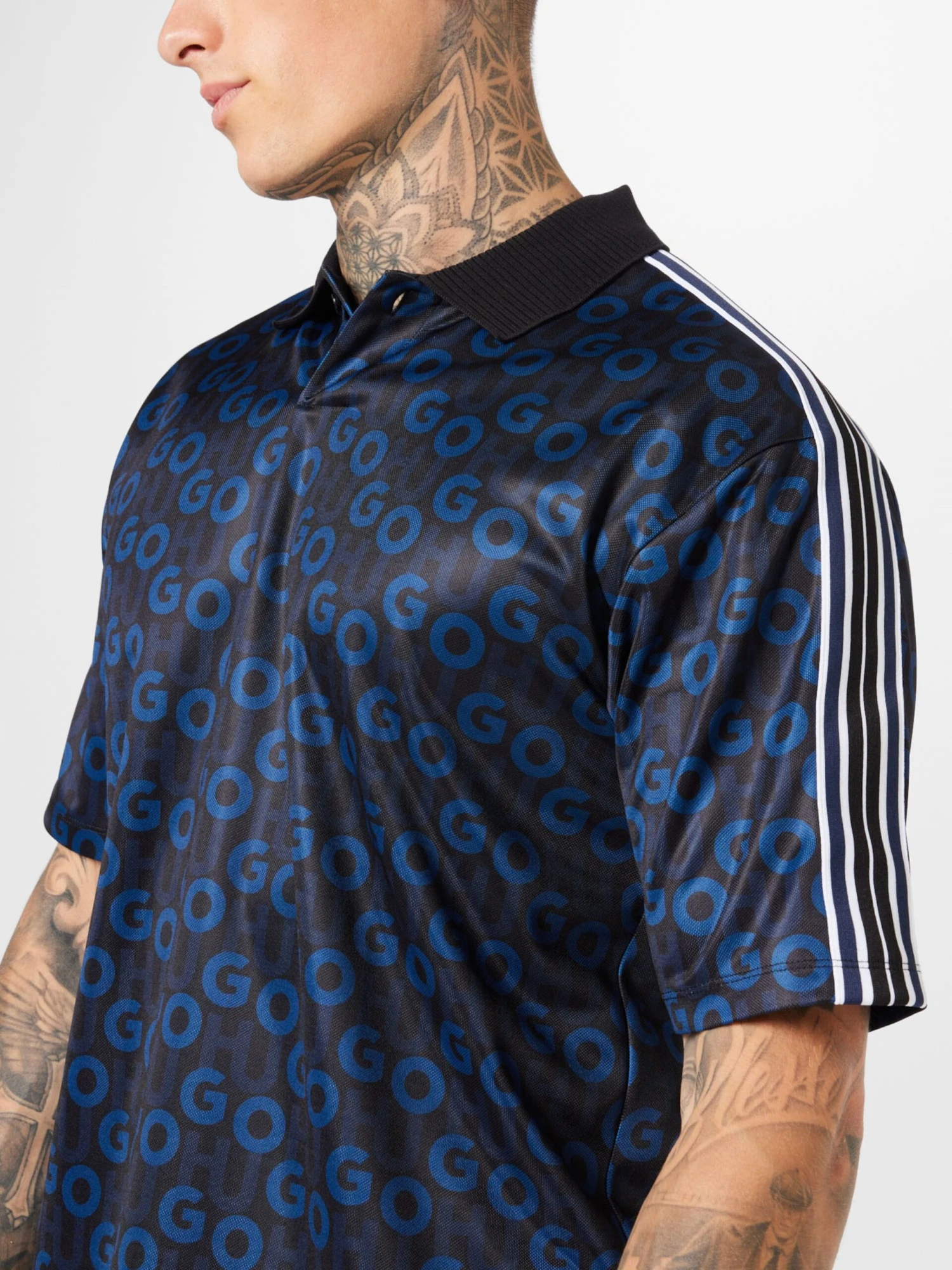 Hugo Polos Shirt Dunlun Heren Blauw / Marine / Nachtblauw 2 Hugo Polos Shirt Dunlun Heren Blauw / Marine / Nachtblauw - Afbeelding 2