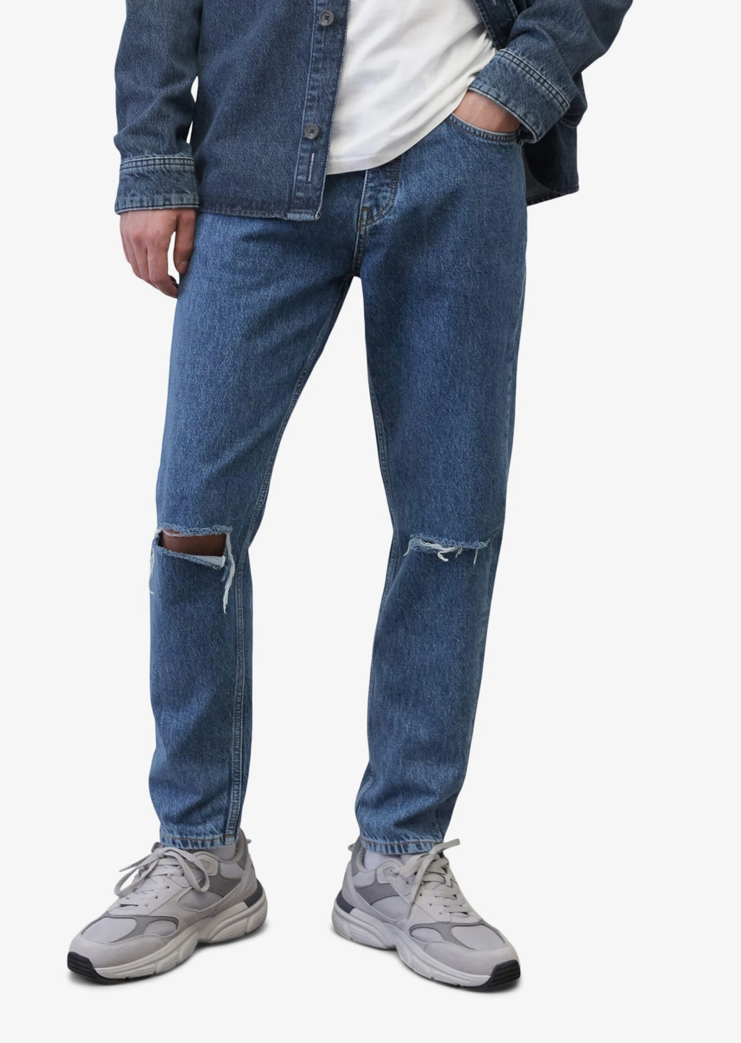 Marc O'Polo DENIM Jeans Tapered Jeans Linus Heren Blauw 2 Marc O'Polo DENIM Jeans Tapered Jeans Linus Heren Blauw - Afbeelding 2