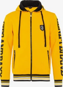 Cipo & Baxx Sweatvesten Met Capuchon Sweatvest Heren Geel