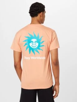 OBEY T-shirts Shirt Heren Koraal -Herenkleding Winkel 891e23816a182cc1f107c37cebbd5f28