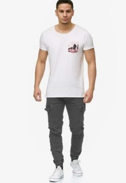 Indicode Jeans Cargobroeken Tapered Cargobroek August Heren Grijs -Herenkleding Winkel 8d697817558a03953c79688b21646144