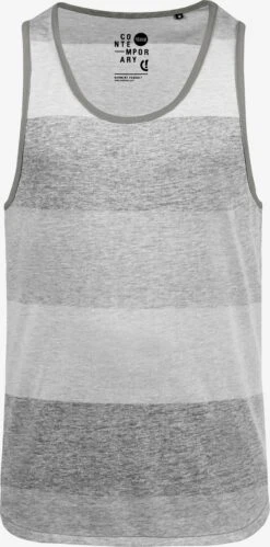 Solid Tanktops Shirt Charan Heren Grijs