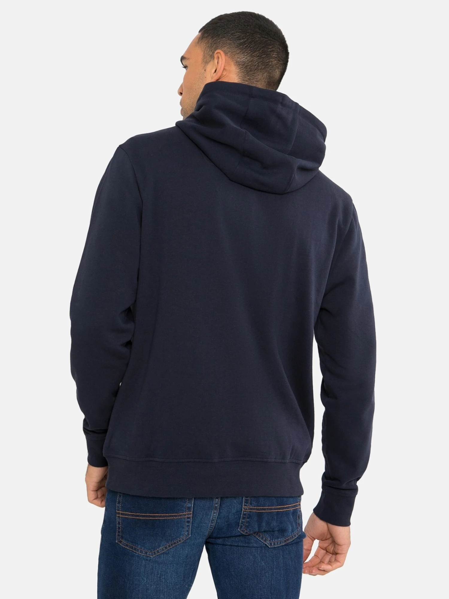 Threadbare Hoodies Sweatshirt Clementine Heren Nachtblauw 3 Threadbare Hoodies Sweatshirt Clementine Heren Nachtblauw - Afbeelding 3