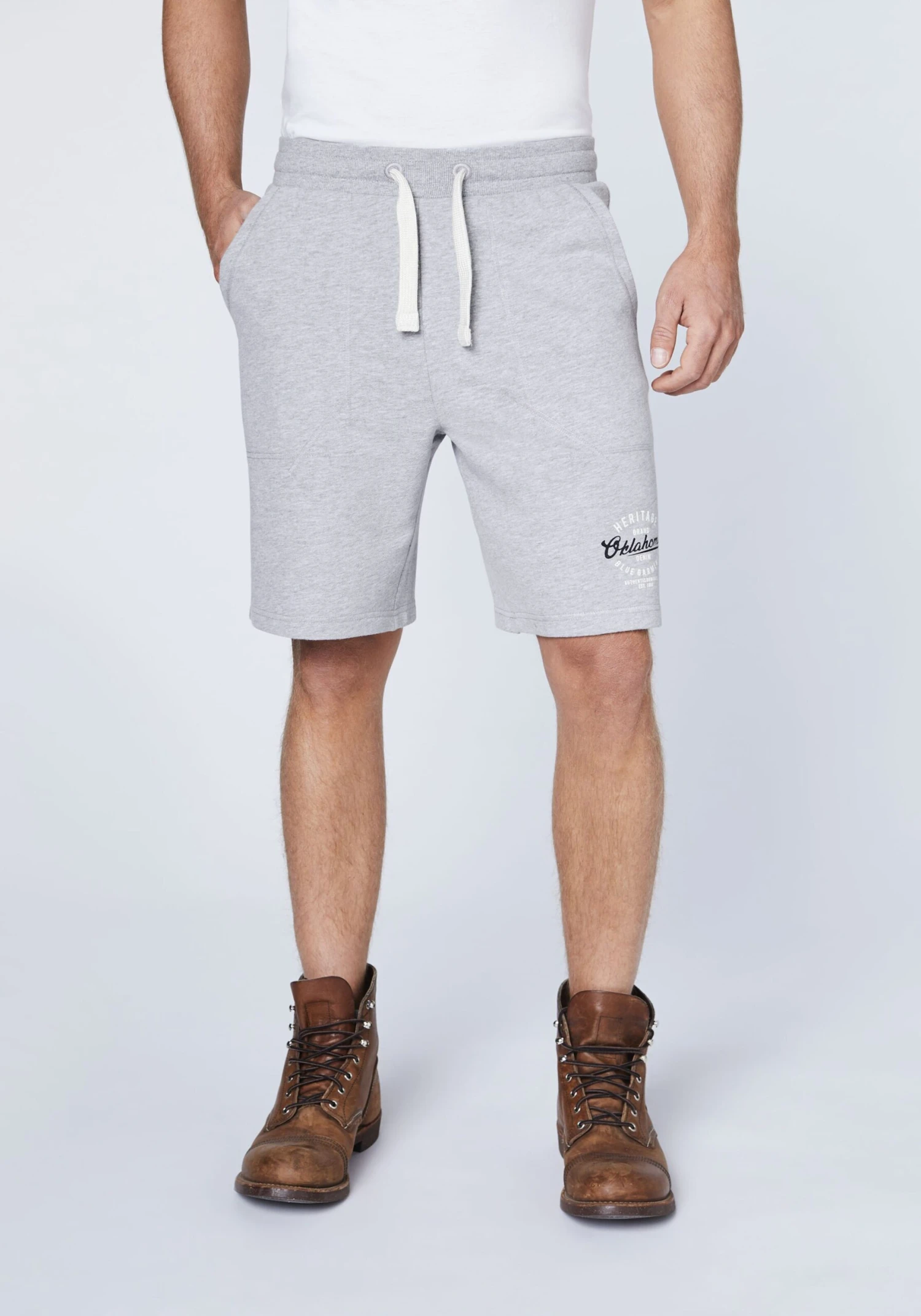 Sweat Shorts Regular Broek Heren Lichtgrijs 3 Sweat Shorts Regular Broek Heren Lichtgrijs - Afbeelding 3