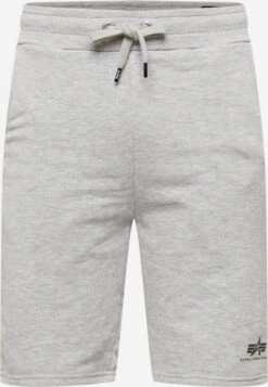 Alpha Industries Sweat Shorts Regular Broek Heren Grijs Gemêleerd