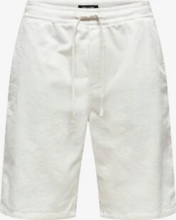 Only & Sons Shorts Regular Broek LINUS Heren Wit