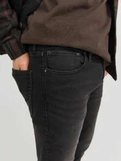 Jack & Jones Straight Regular Jeans Mike Heren Zwart -Herenkleding Winkel a06697e733734a899d06980563bff951