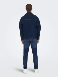 Only & Sons Jeans Slimfit Jeans Loom Heren Donkerblauw -Herenkleding Winkel a0c63dbe5f89ca0b670c7ff2b83891c7