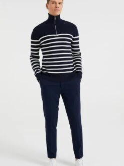 WE FASHION Pantalons Slimfit Pantalon Heren Donkerblauw -Herenkleding Winkel a5007a12e2868e547ca00579f6852d5d