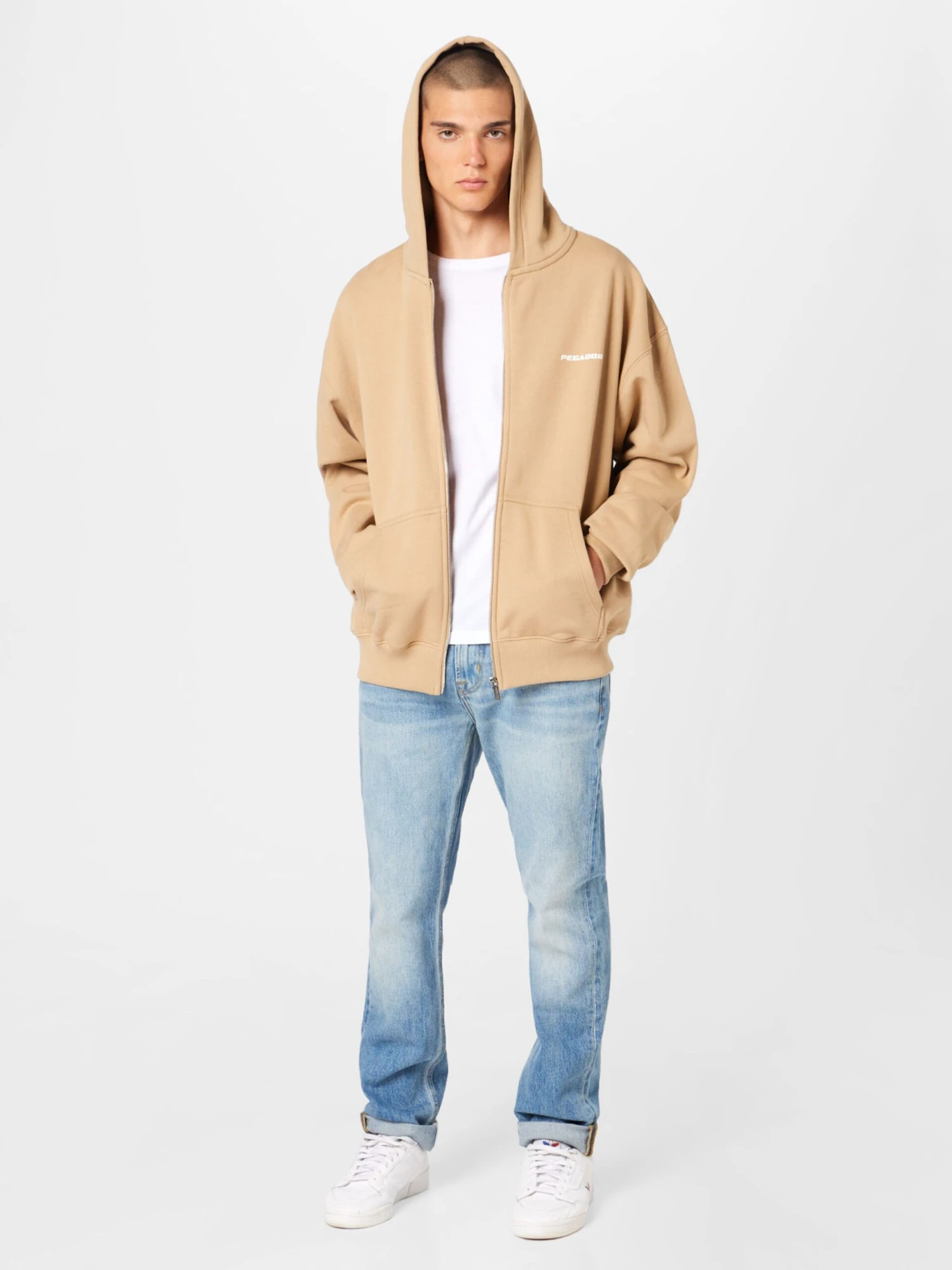 Pegador Sweatvesten Met Capuchon Sweatvest Heren Lichtbruin 5 Pegador Sweatvesten Met Capuchon Sweatvest Heren Lichtbruin - Afbeelding 5