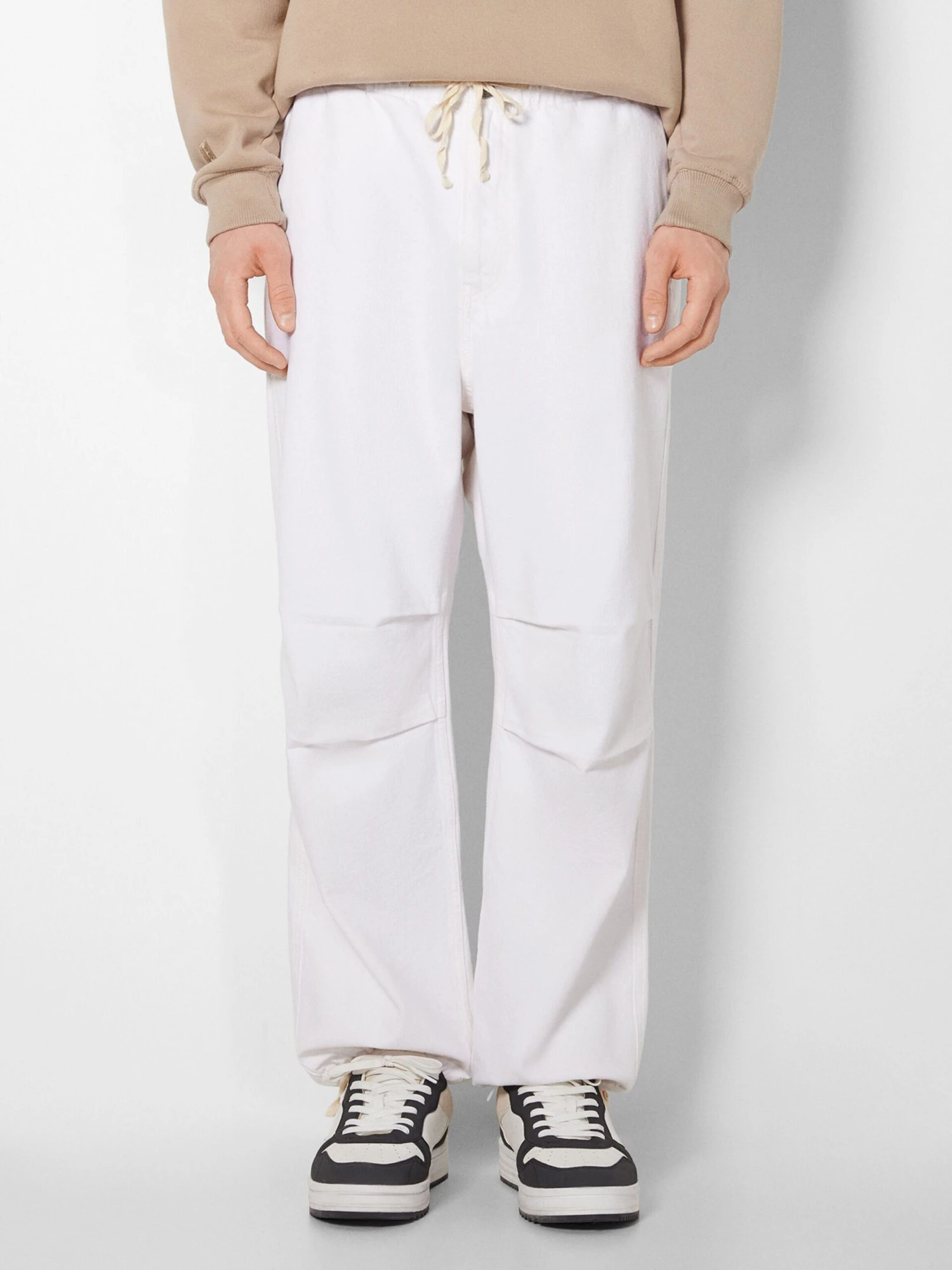 BERSHKA Jeans Loosefit Jeans Heren Eierschaal 4 BERSHKA Jeans Loosefit Jeans Heren Eierschaal - Afbeelding 4