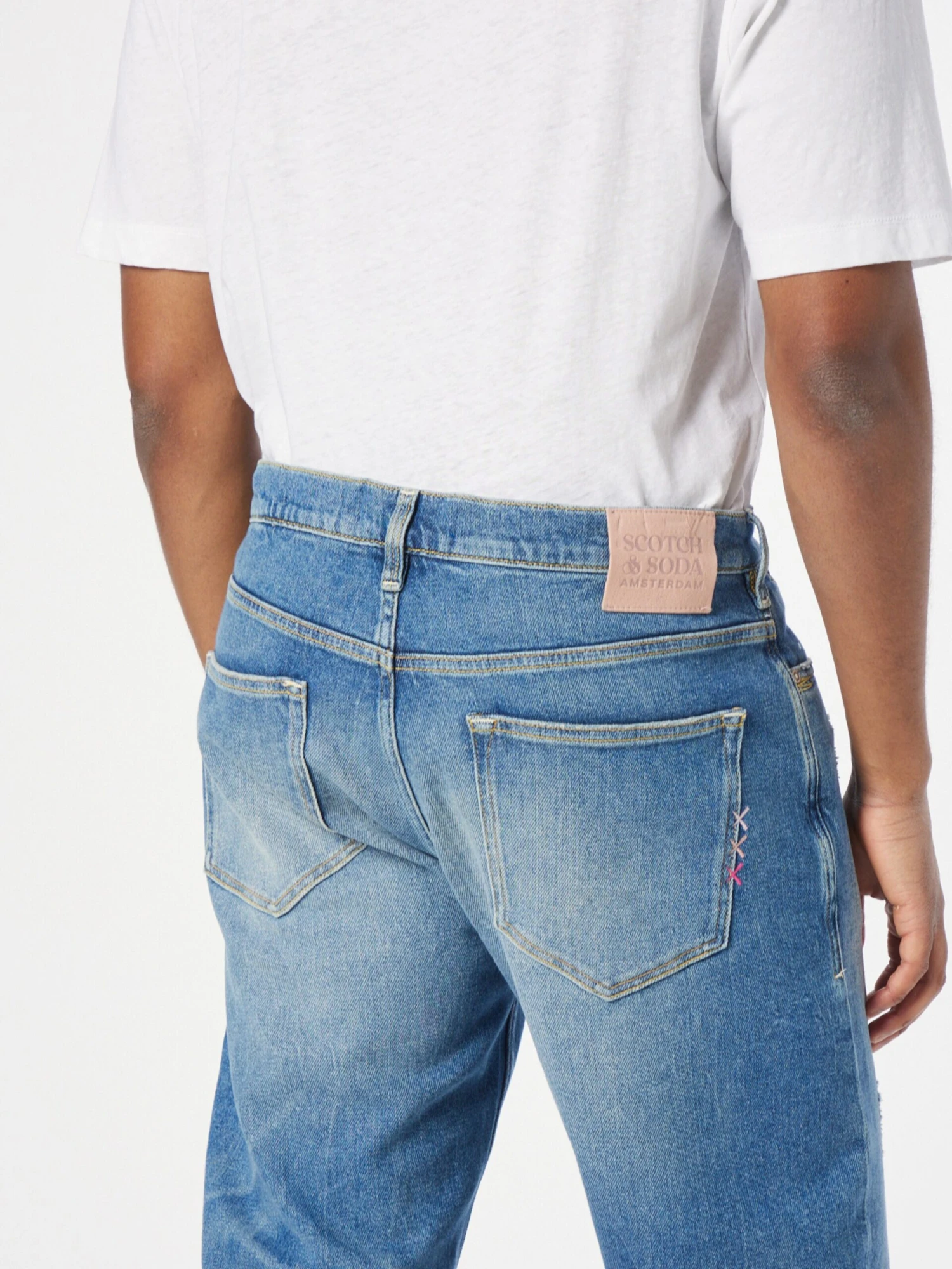 Scotch & Soda Jeans Tapered Jeans The Drop Regular Tapered Jeans — Blue Li Heren Blauw 2 Scotch & Soda Jeans Tapered Jeans The Drop Regular Tapered Jeans — Blue Li Heren Blauw - Afbeelding 2