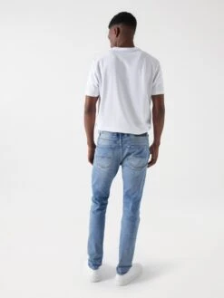 Jeans Slimfit Jeans Heren Blauw -Herenkleding Winkel a987f7e7cdf0593f718e0f533e582b40