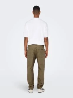 Only & Sons Pantalons Regular Broek LUDVIG Heren Bruin -Herenkleding Winkel aa42aba3c894134bd16c4c35b493a6e7