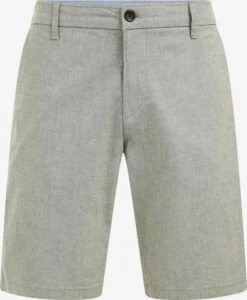 WE FASHION Chino Shorts Regular Chino Heren Lichtgroen