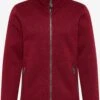 Schmuddelwedda Fleece Jassen Fleece Jas Heren Donkerrood