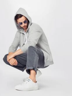 Only & Sons Sweatvesten Met Capuchon Regular Fit Sweatvest Ceres Heren Grijs -Herenkleding Winkel abbfc9b2687e4a356f6883b88591e0c5