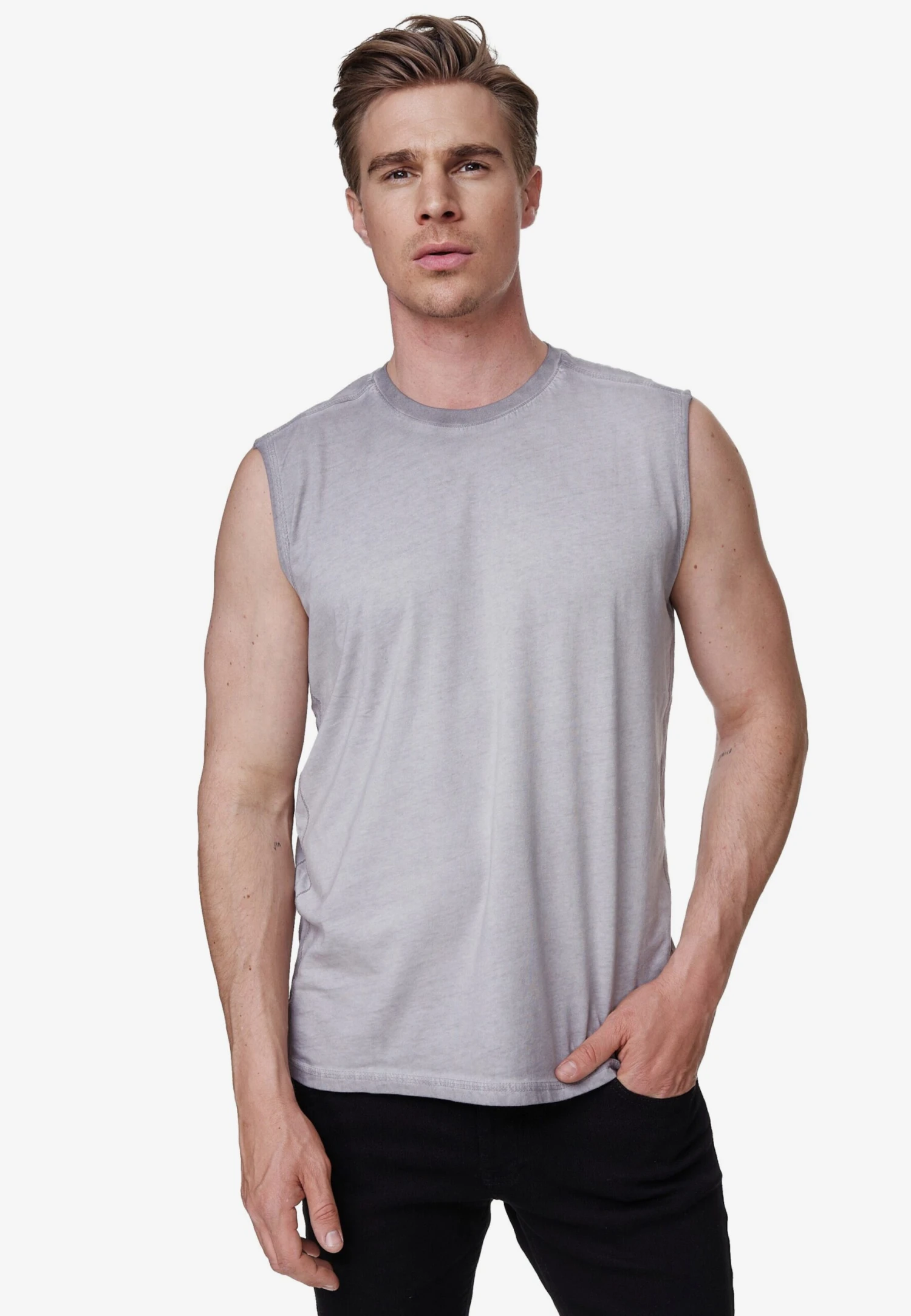 Tanktops Shirt Heren Grijs 3 Tanktops Shirt Heren Grijs - Afbeelding 3