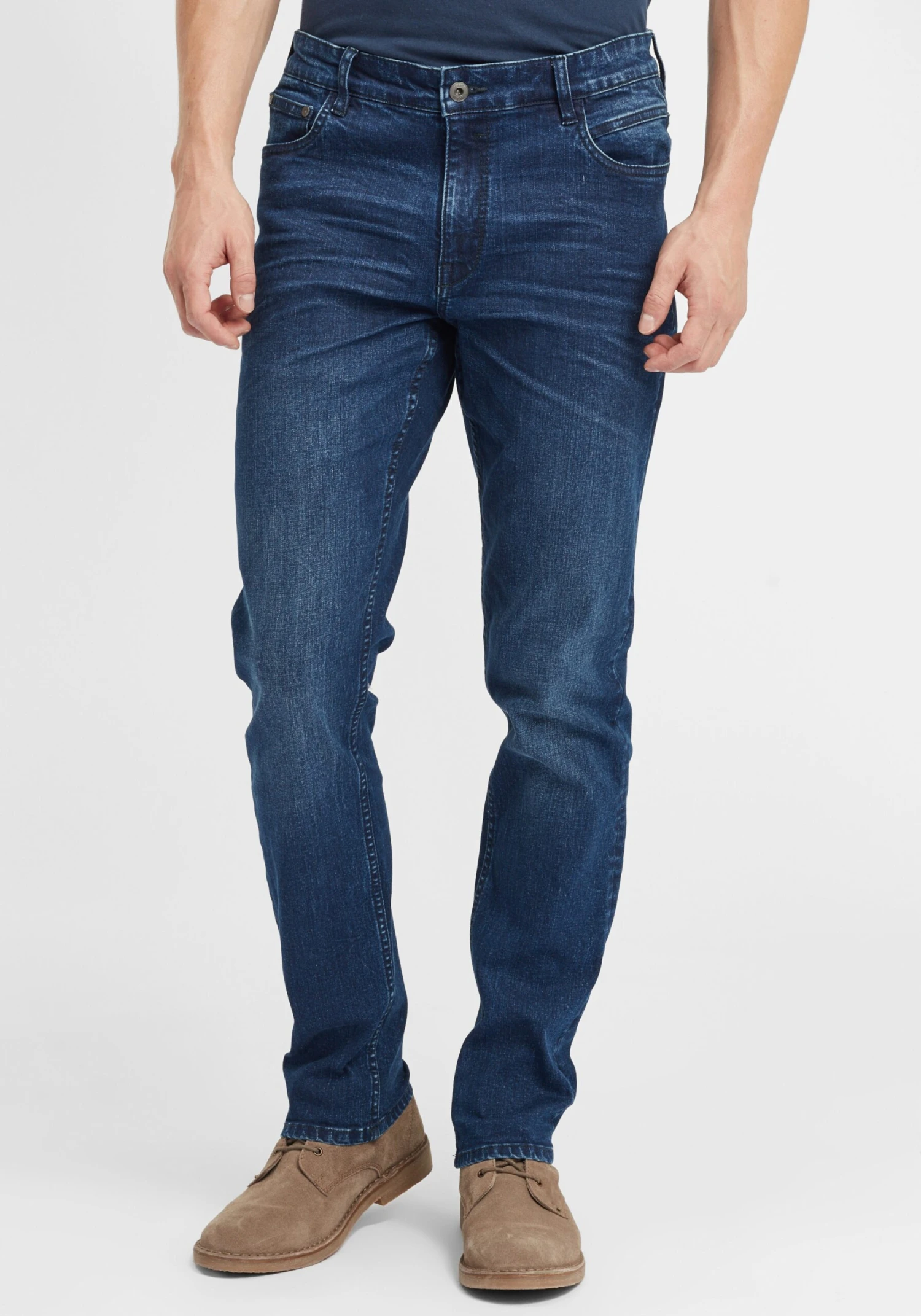 Solid Straight Regular Jeans Finlay Heren Blauw 2 Solid Straight Regular Jeans Finlay Heren Blauw - Afbeelding 2