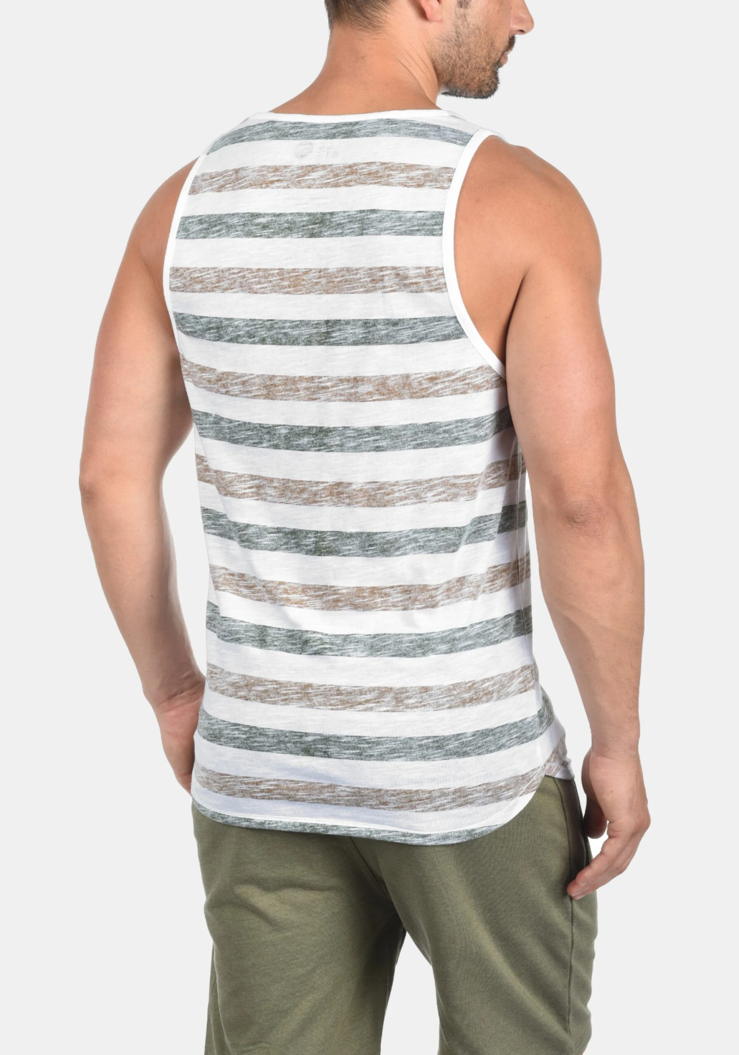 Solid Tanktops Shirt Mende Heren Bruin 3 Solid Tanktops Shirt Mende Heren Bruin - Afbeelding 3