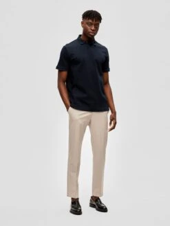 Selected Homme Polos Shirt Walter Heren Nachtblauw -Herenkleding Winkel b42810985f659ef61ff739ede2868986