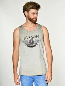 Top Gun Tanktops Shirt Flap Heren Groen -Herenkleding Winkel b512679a5eeddbc2073fcb0cbba21bf4
