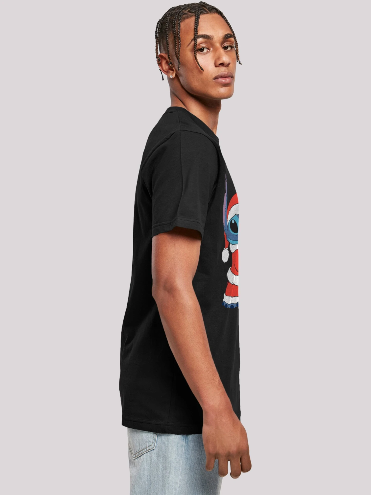 F4NT4STIC T-shirts Shirt Disney Lilo & Stitch Heren Zwart 8 F4NT4STIC T-shirts Shirt Disney Lilo & Stitch Heren Zwart - Afbeelding 8