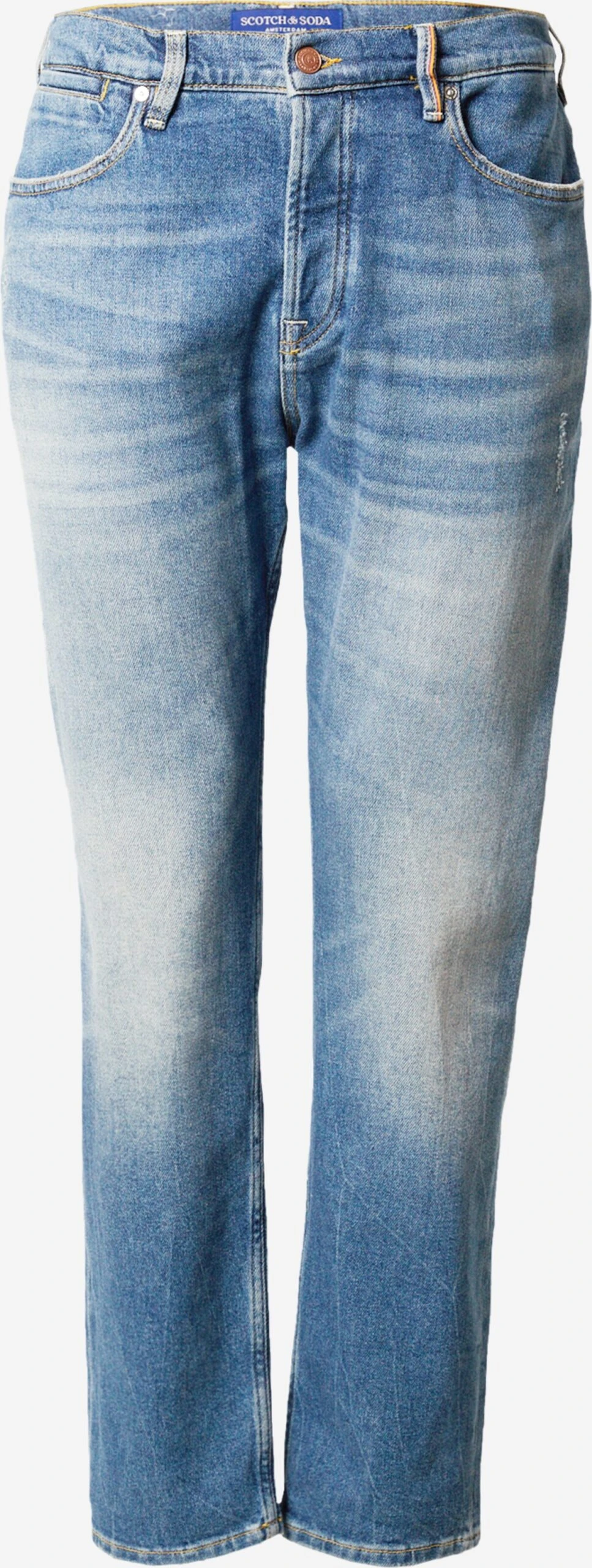 Scotch & Soda Jeans Tapered Jeans The Drop Regular Tapered Jeans — Blue Li Heren Blauw 1 Scotch & Soda Jeans Tapered Jeans The Drop Regular Tapered Jeans — Blue Li Heren Blauw