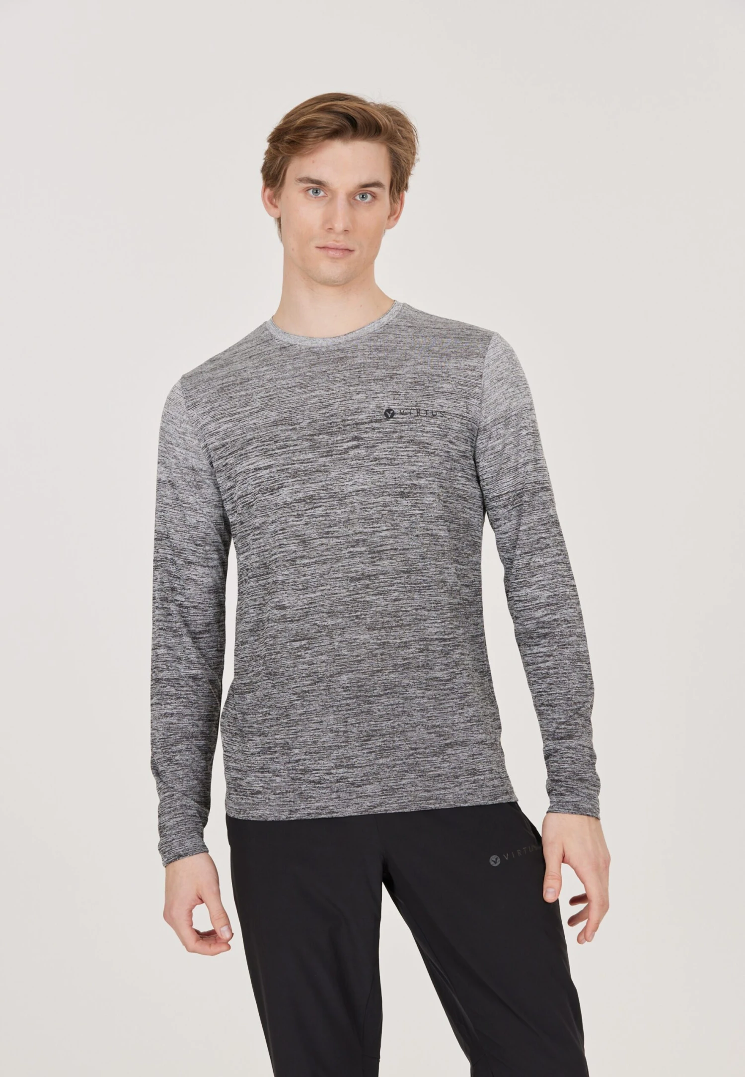 Virtus Longsleeves Shirt Obelia Heren Zwart 3 Virtus Longsleeves Shirt Obelia Heren Zwart - Afbeelding 3