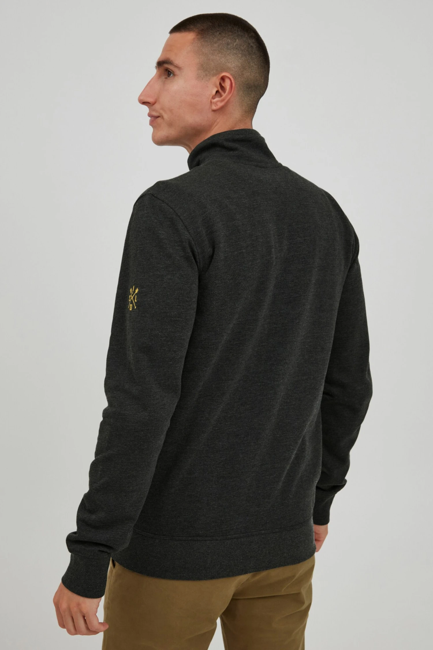 Solid Sweatvesten Sweatvest Heren Donkergrijs 4 Solid Sweatvesten Sweatvest Heren Donkergrijs - Afbeelding 4