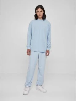 URBAN CLASSICS Longsleeves Shirt Heren Lichtblauw -Herenkleding Winkel b86e0c566c0f18aac61afbc420fac954