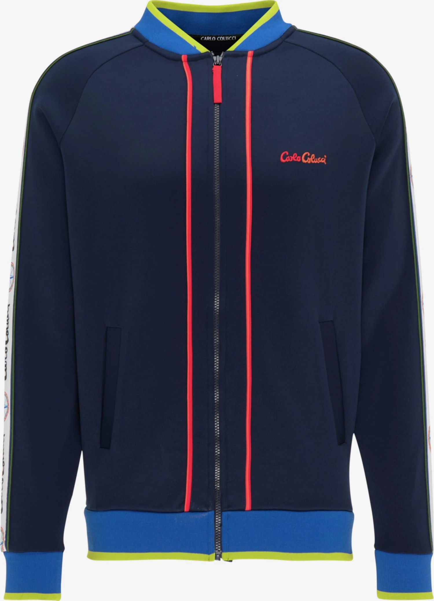 CARLO COLUCCI Sweatvesten Sweatvest Casaccia Heren Navy 1 CARLO COLUCCI Sweatvesten Sweatvest Casaccia Heren Navy