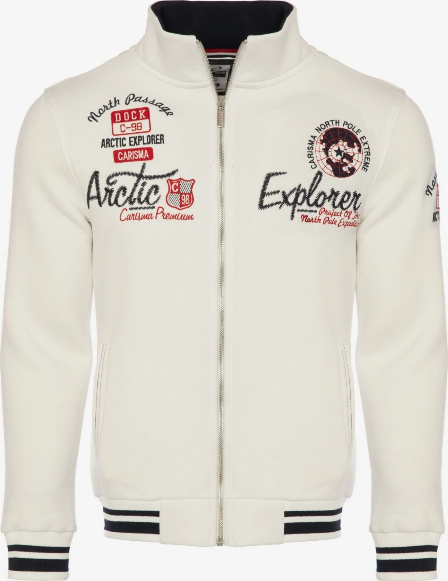 Carisma Sweatvesten Sweatvest Heren Wit 1 Carisma Sweatvesten Sweatvest Heren Wit