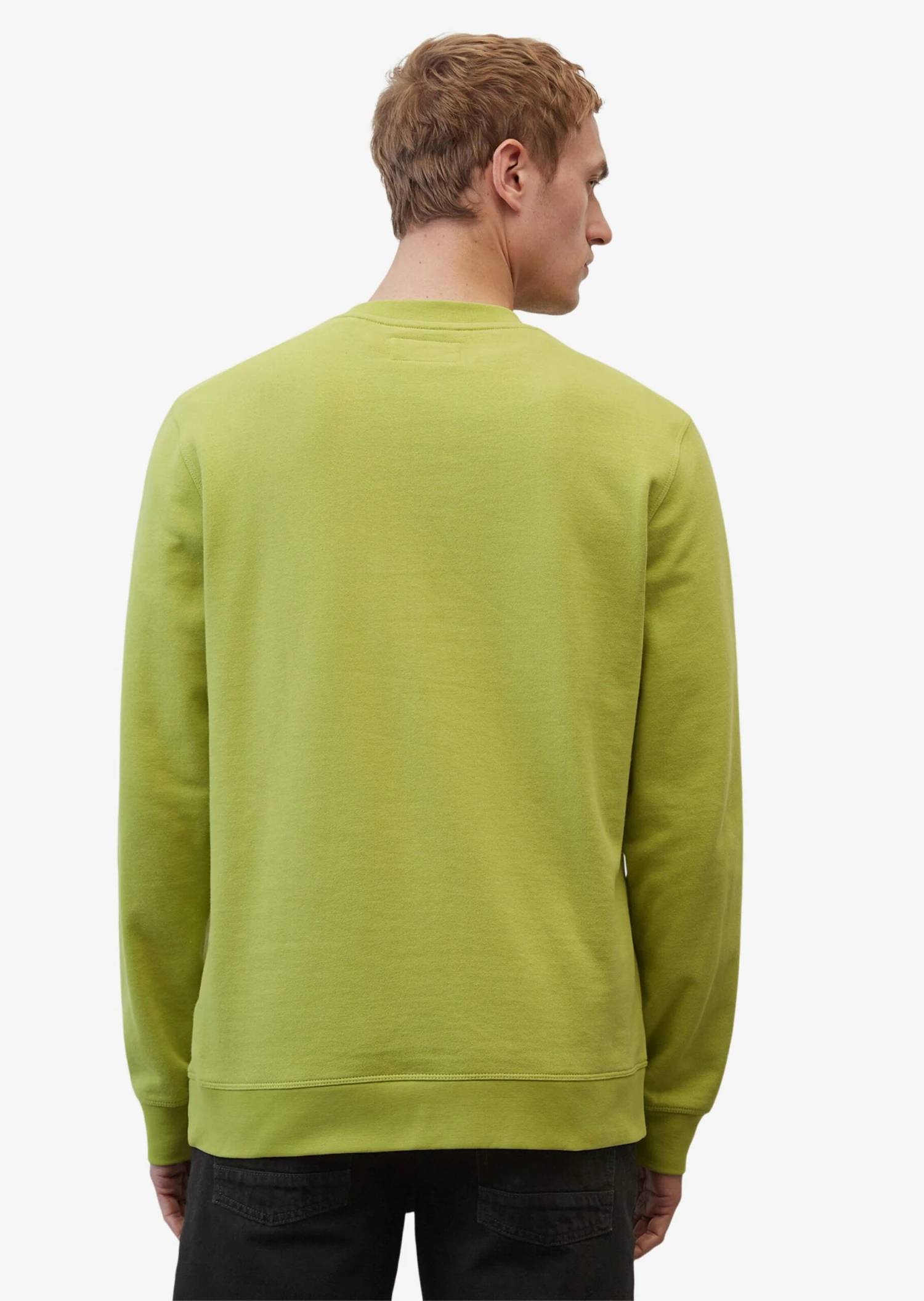 Marc O'Polo Sweatshirts Sweatshirt Heren Limoen 5 Marc O'Polo Sweatshirts Sweatshirt Heren Limoen - Afbeelding 5