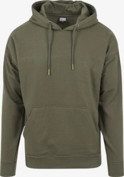 URBAN CLASSICS Hoodies Sweatshirt Heren Olijfgroen